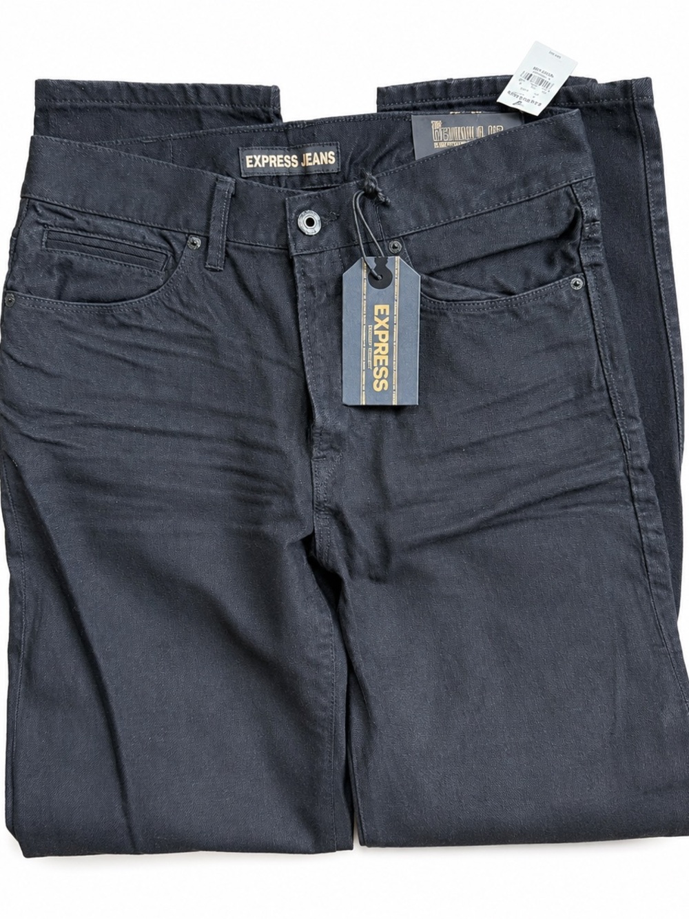 Express Denim Lab Men’s Slouchy Slim Fit Black Jeans 32x30 NWT